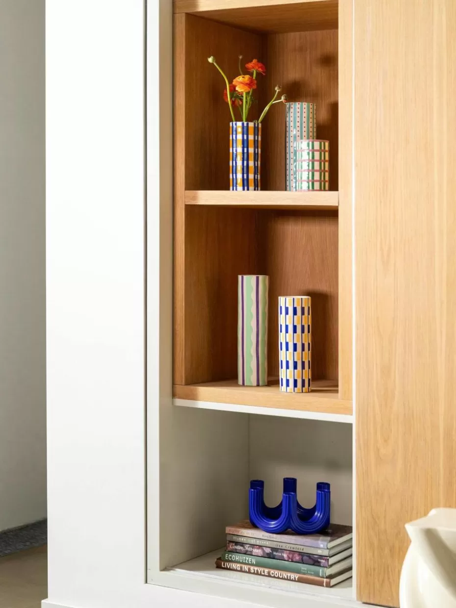 Vasen-&k amsterdam Handgefertigte Porzellan-Vase Clash, H 24 cm