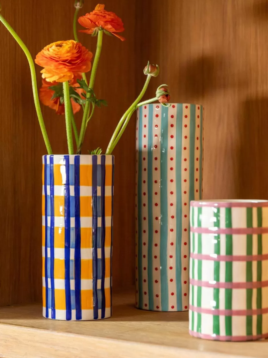 Vasen-&k amsterdam Handgefertigte Porzellan-Vase Clash, H 13 cm