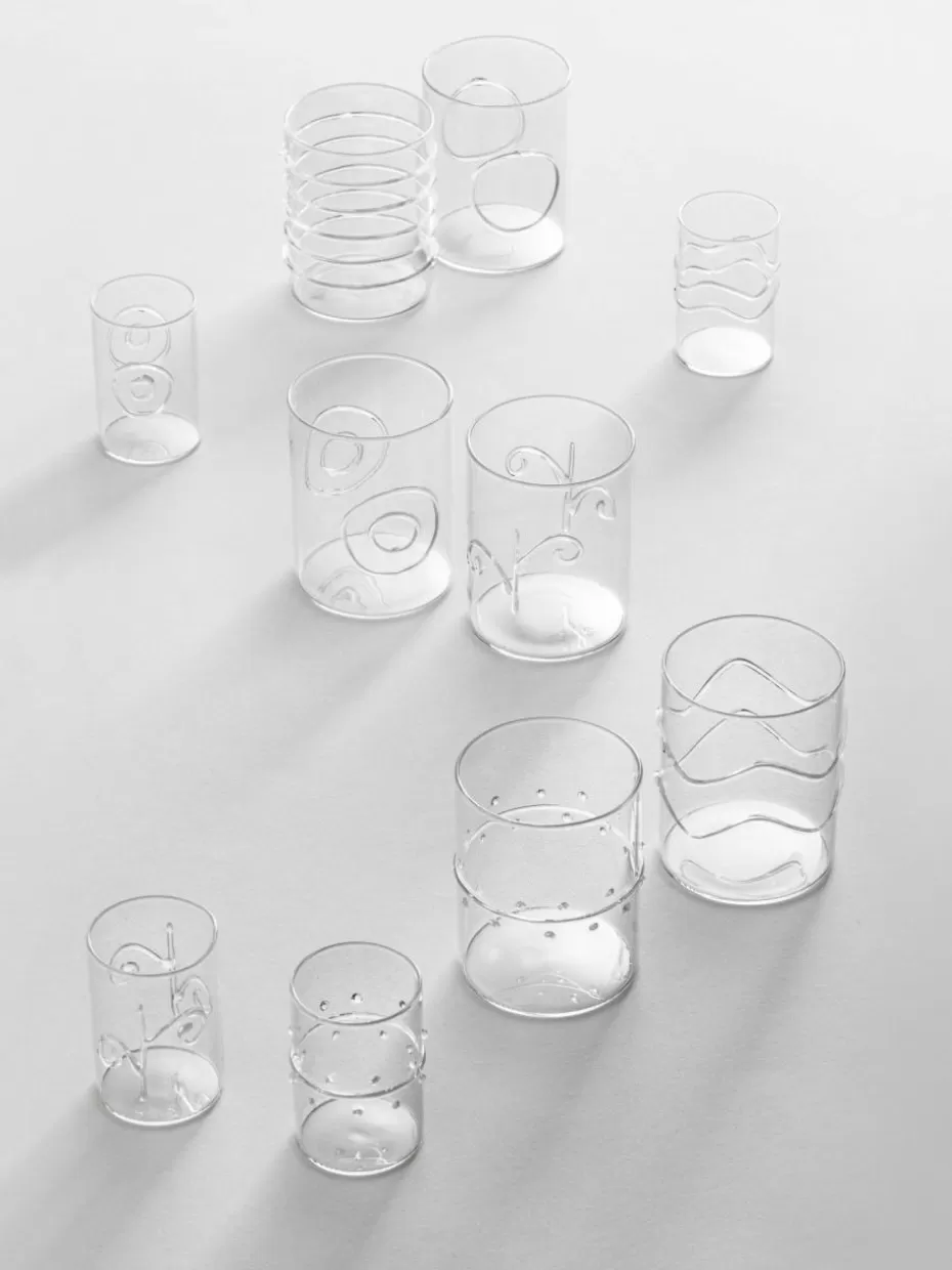 Bargläser-Ichendorf Handgefertigte Schnapsgläser Deco' Clear, 6er-Set