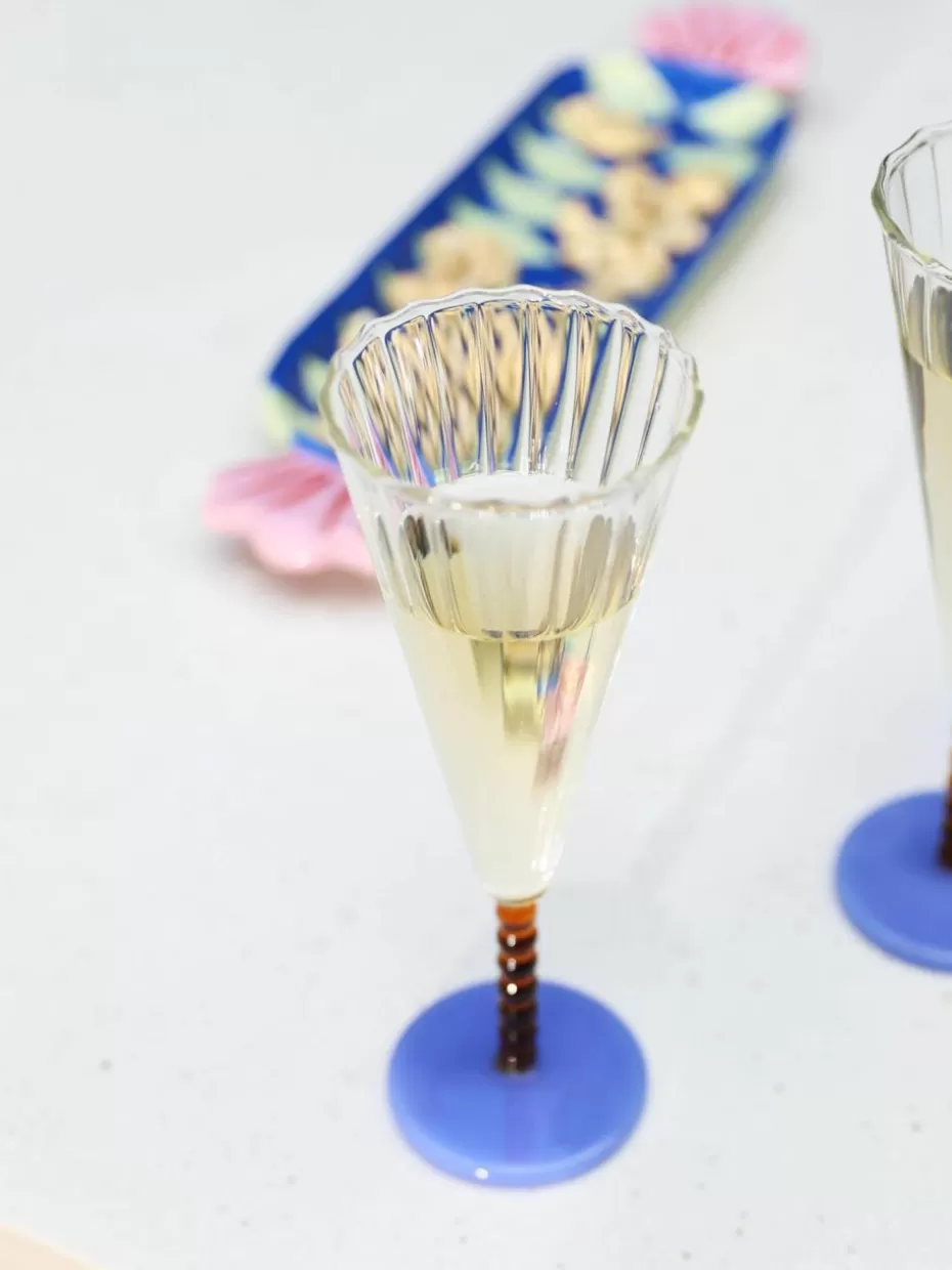 Champagner- & Sektgläser-&k amsterdam Handgefertigte Sektgläser Perle, 2 Stück