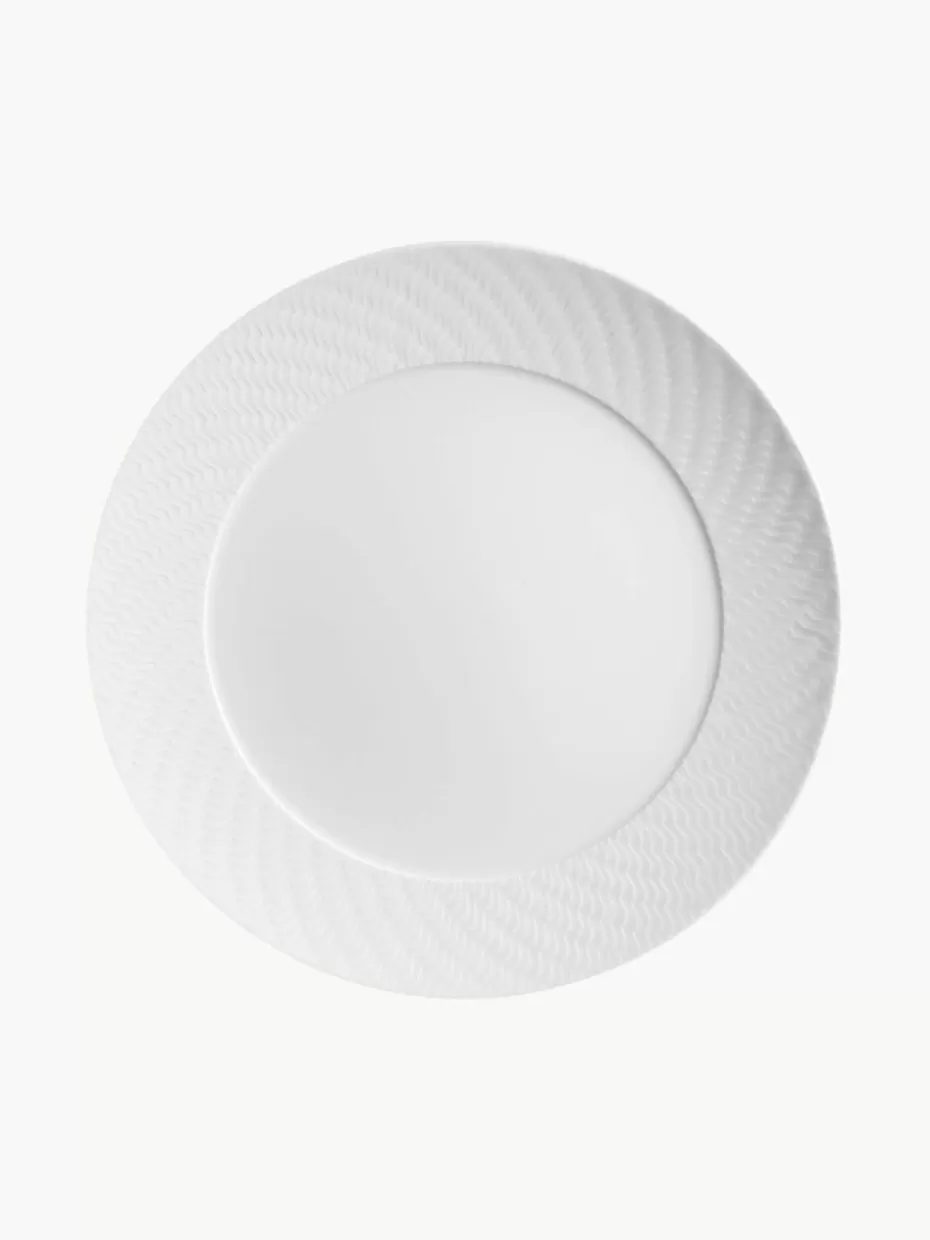 Teller-Meissen Handgefertigte Speiseteller No. 41 aus Porzellan, 2 Stück