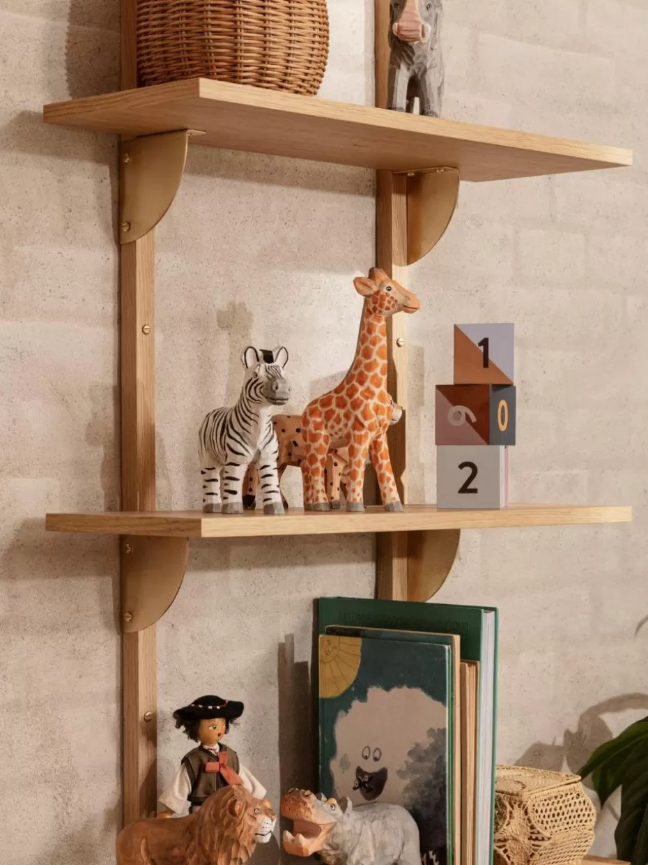 Spielzeug & Kuscheltiere-ferm LIVING Kids Handgefertigte Spielgiraffe Animal Orange, Gelb