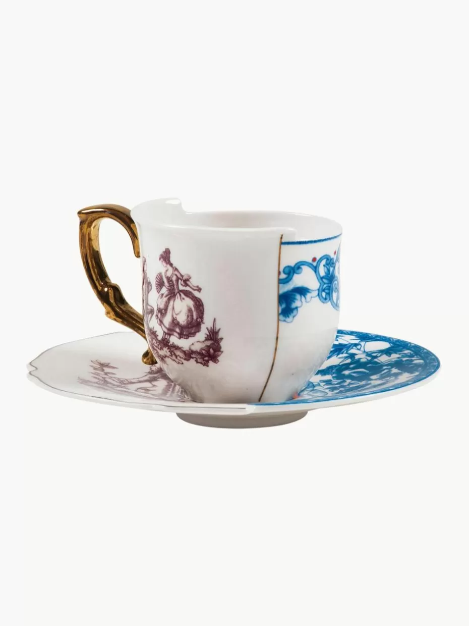 Tassen-Seletti Handgefertigte Tasse Hybrid mit Untertasse