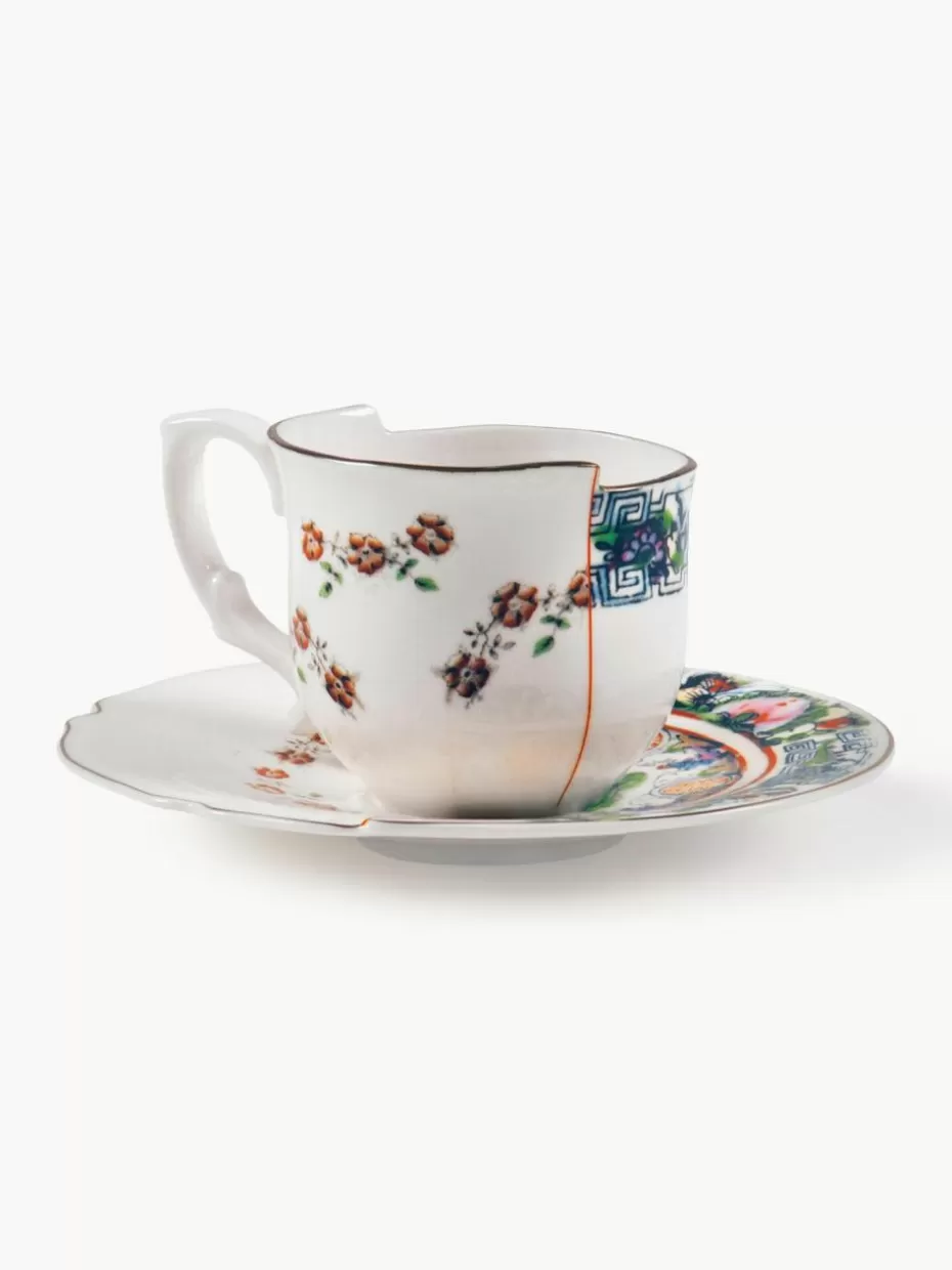 Tassen-Seletti Handgefertigte Tasse Hybrid mit Untertasse