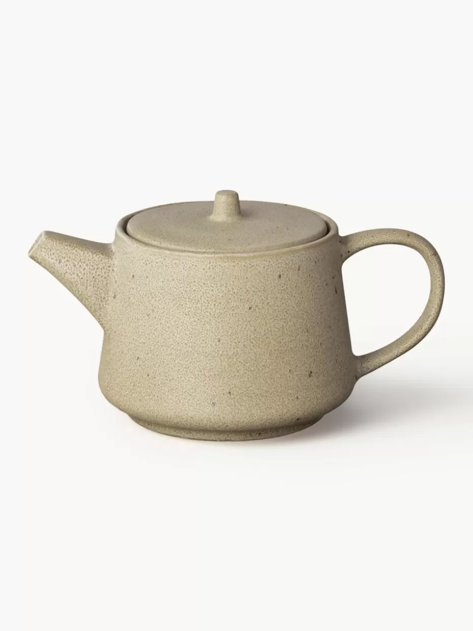 Kannen & Karaffen-Blomus Handgefertigte Teekanne Kumi, 1 L Hellbeige