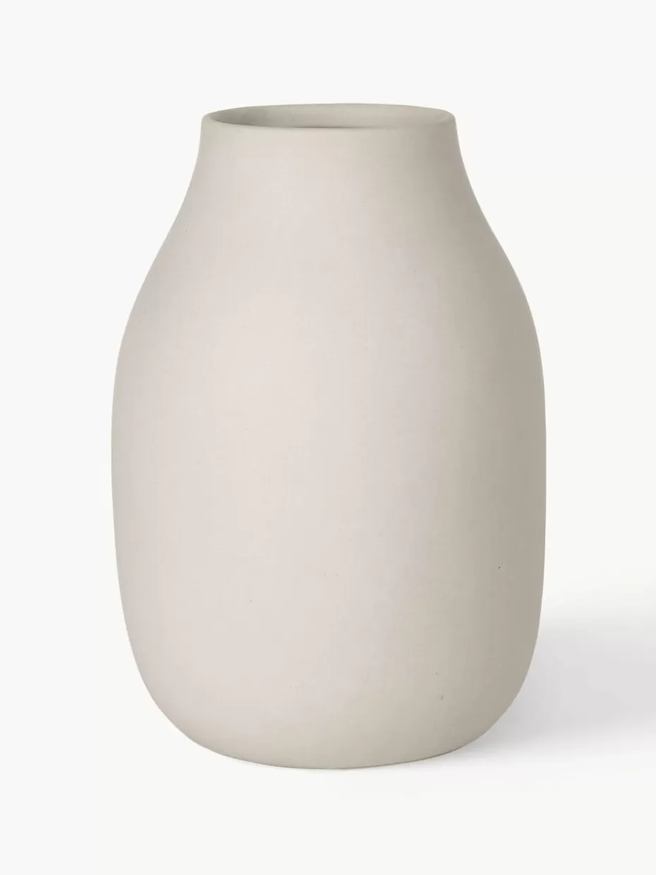 Vasen-Blomus Handgefertigte Vase Colora, H 20 cm Hellbeige