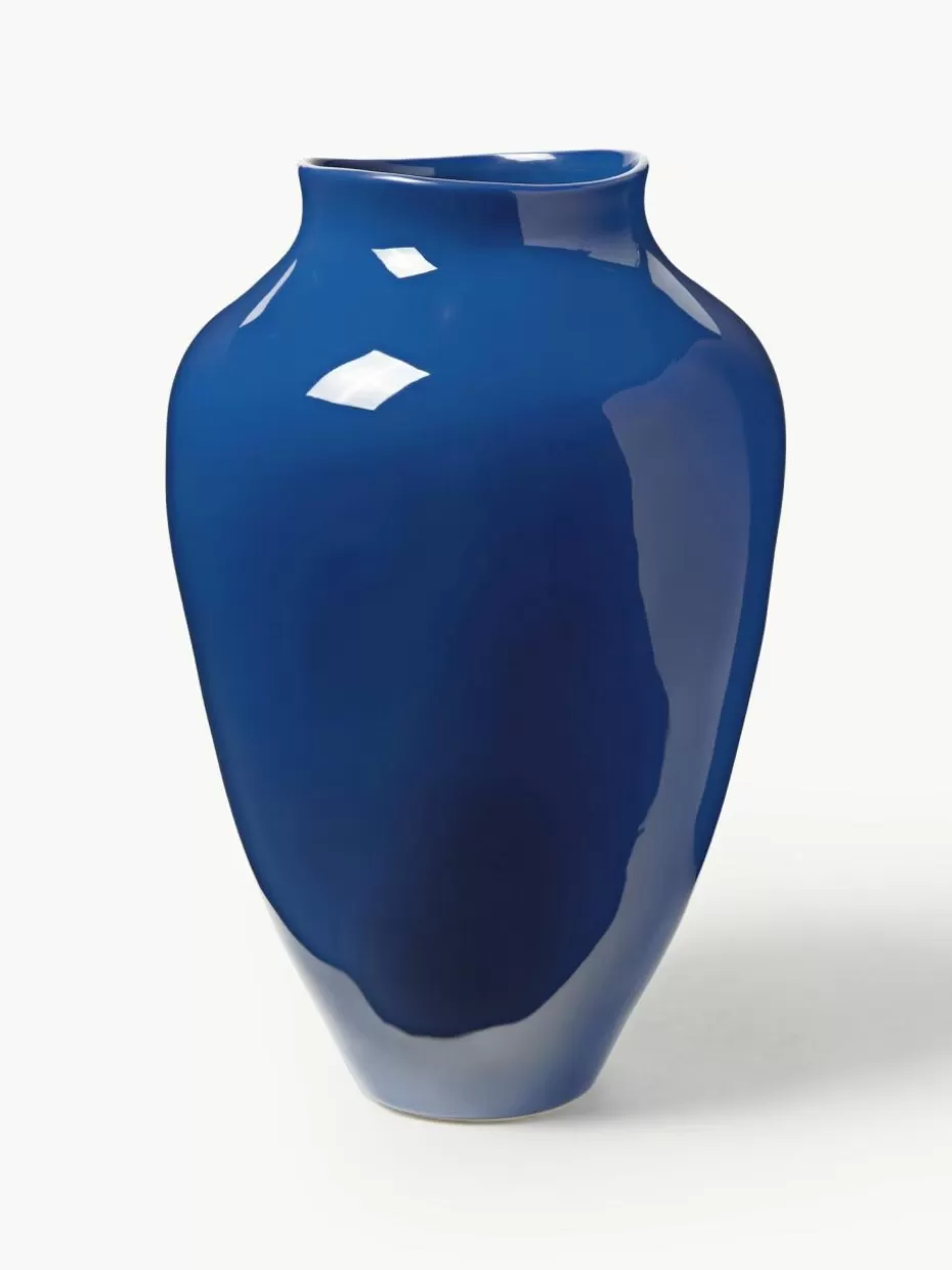 Vasen-Westwing Collection Handgefertigte Vase Latona, H 41 cm Royalblau, glänzend