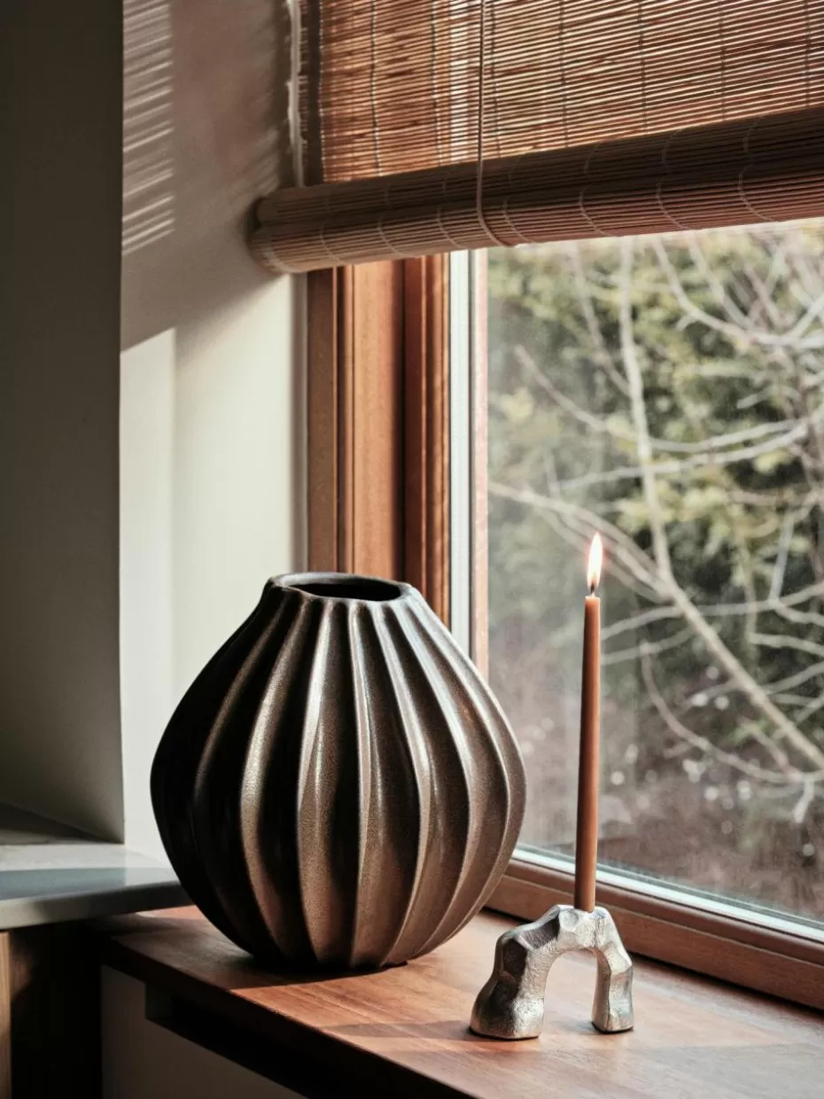 Vasen-Broste Copenhagen Handgefertigte Vase Wide mit reaktiver Glasur, H 25 cm