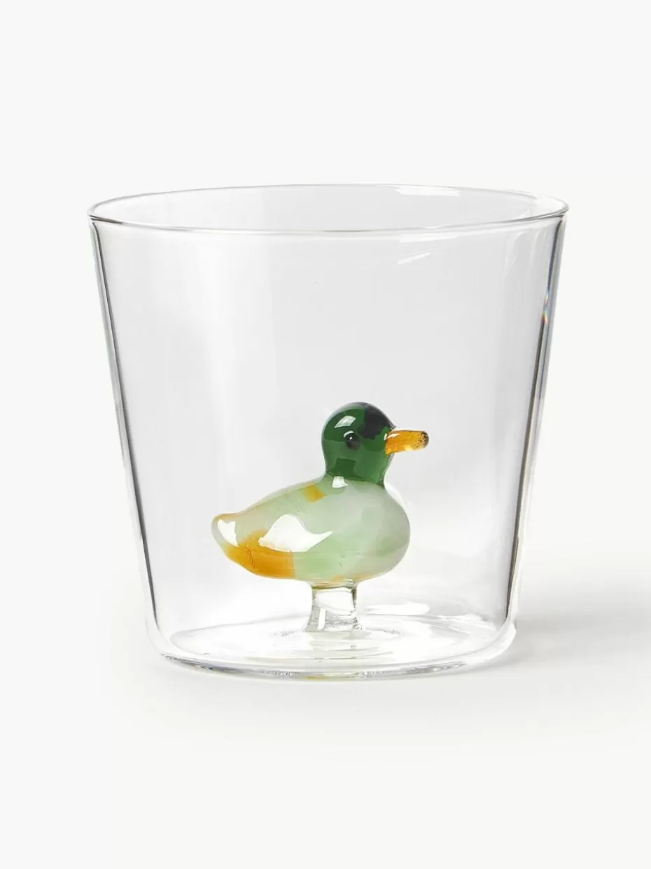 Wassergläser-Ichendorf Handgefertigte Wassergläser Animal Farm, 6er-Set