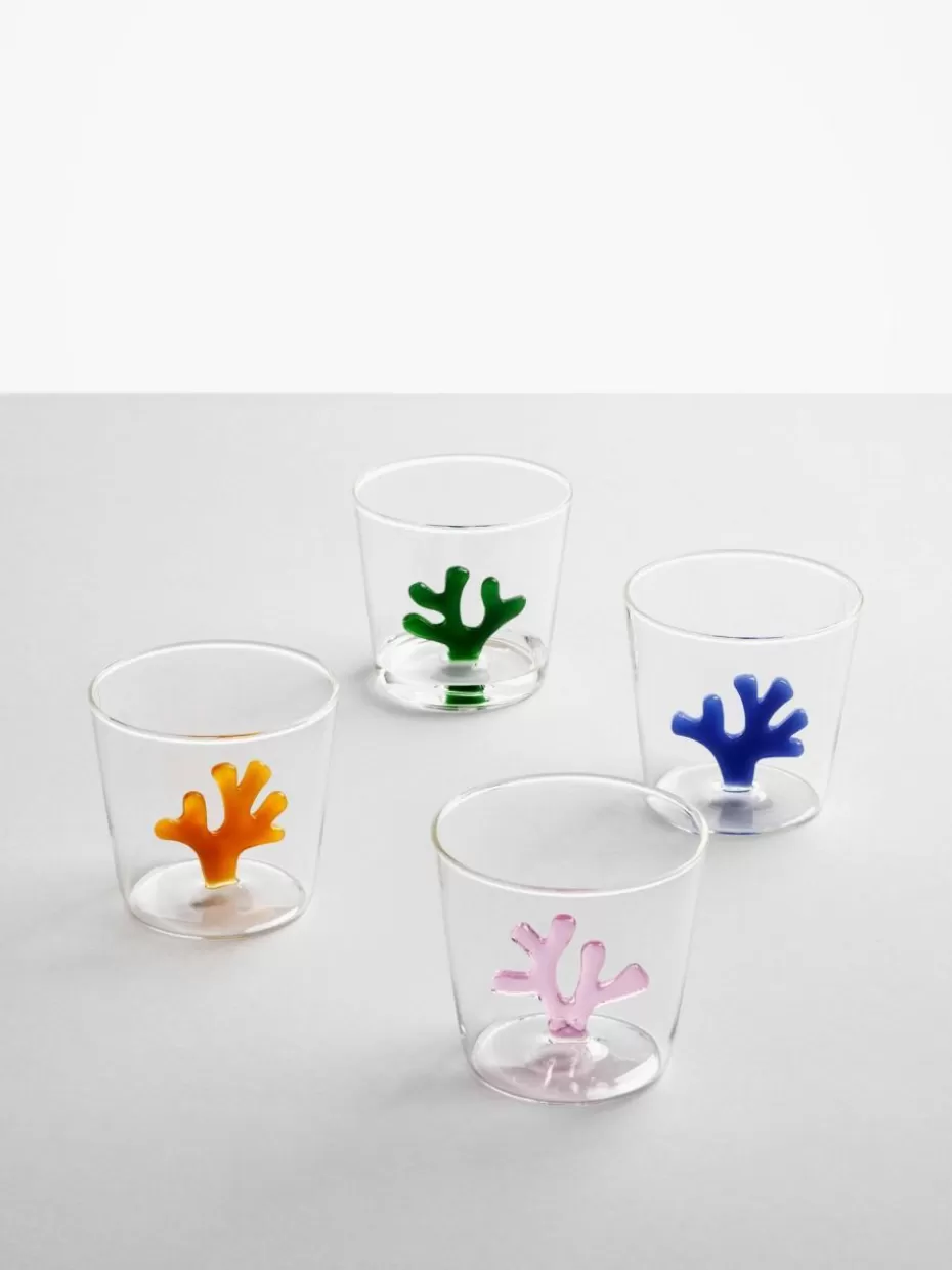 Wassergläser-Ichendorf Handgefertigte Wassergläser Coral Reef, 6er-Set