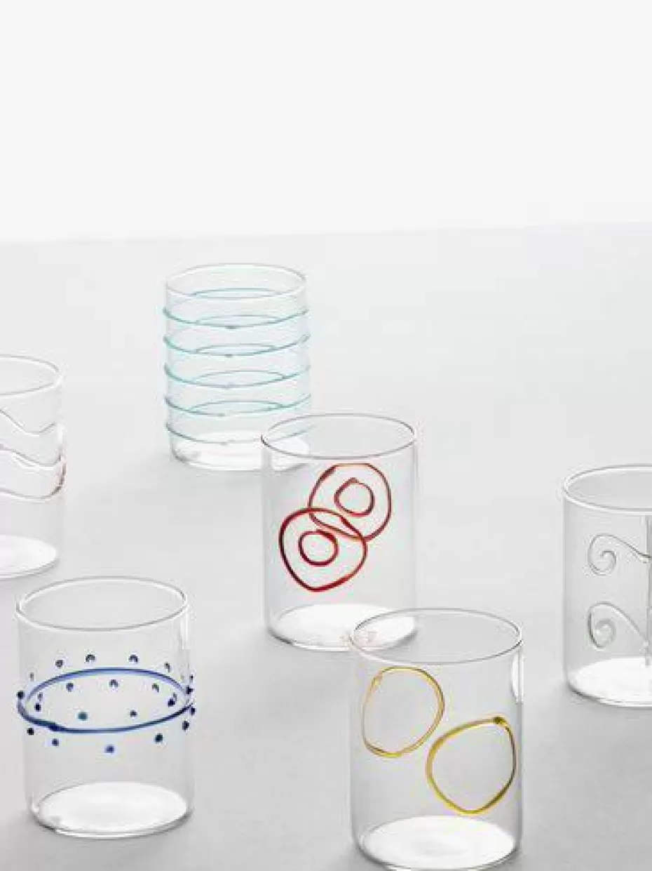 Wassergläser-Ichendorf Handgefertigte Wassergläser Deco' Arlecchino, 6er-Set