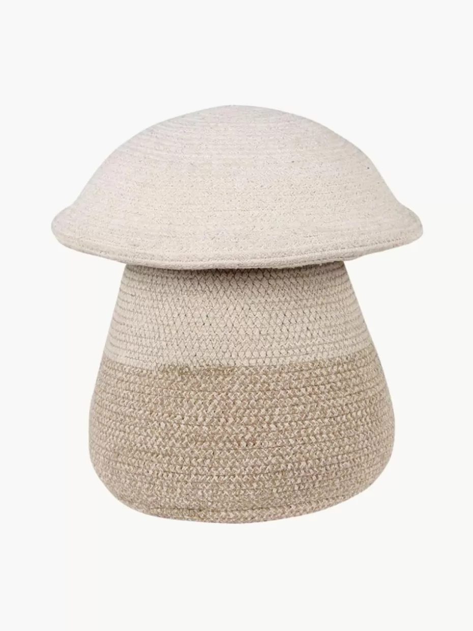 Aufbewahrung-Lorena Canals Handgefertigter Aufbewahrungskorb Mushroom mit Deckel, H 38 cm