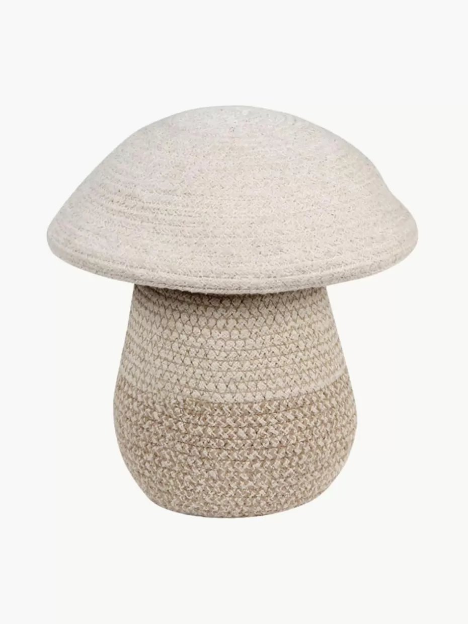 Aufbewahrung-Lorena Canals Handgefertigter Aufbewahrungskorb Mushroom mit Deckel, H 27 cm