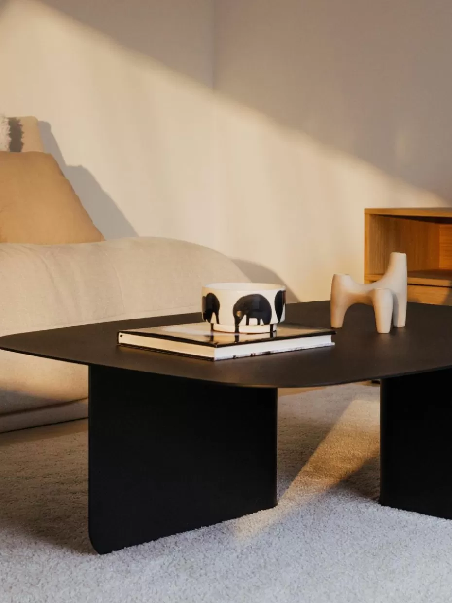 Couchtische-Metallbude Handgefertigter Couchtisch Livia Schwarz