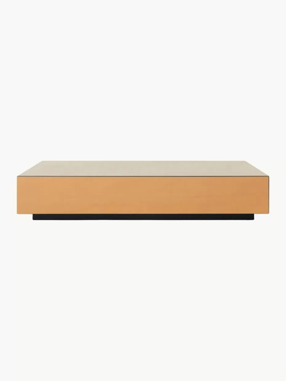 Couchtische-HKLIVING Handgefertigter Couchtisch Mirror aus Spiegelglas, B 80 cm