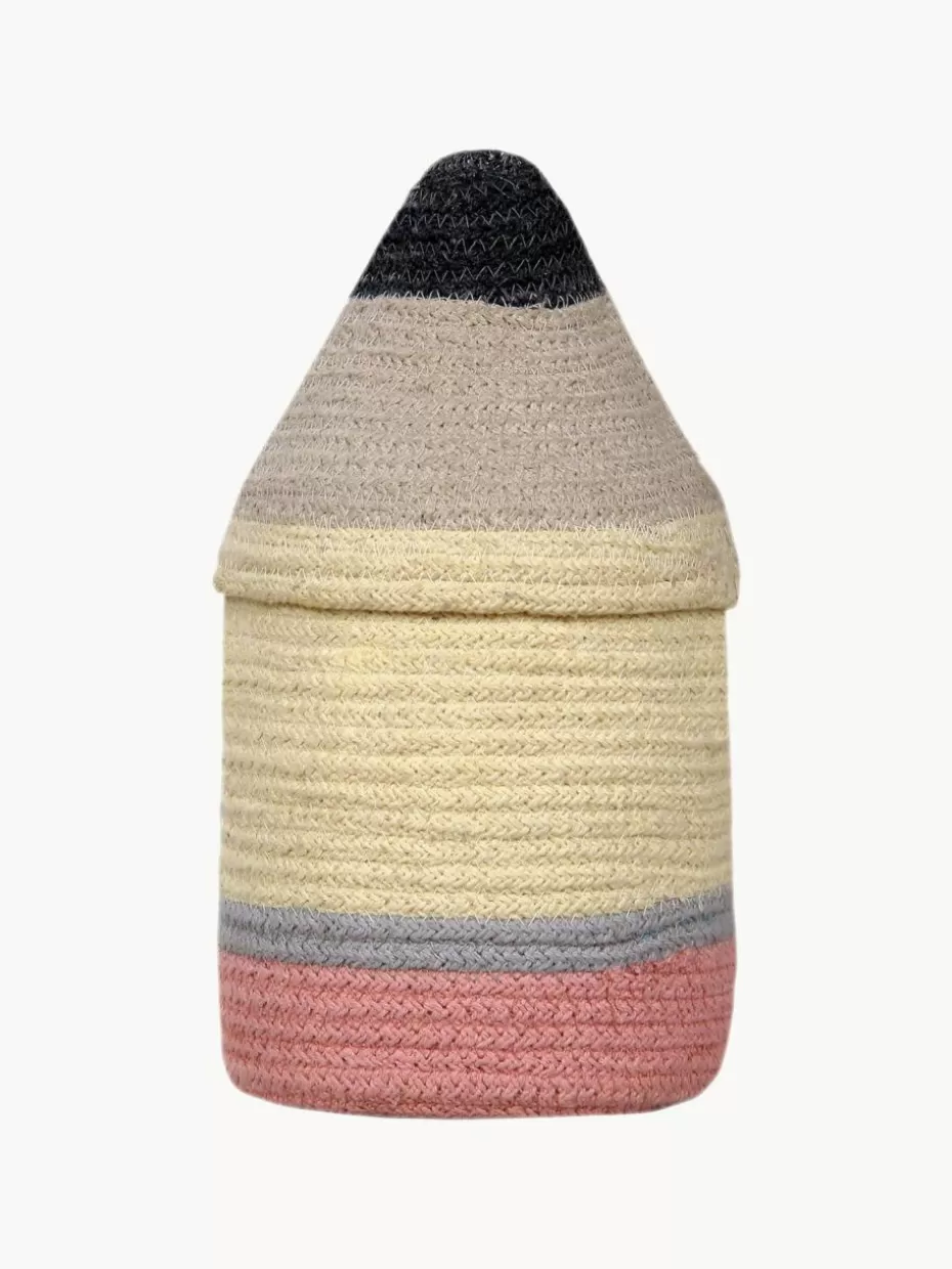 Aufbewahrung-Lorena Canals Handgefertigter Kinder-Aufbewahrungskorb Pencil, H 30 cm