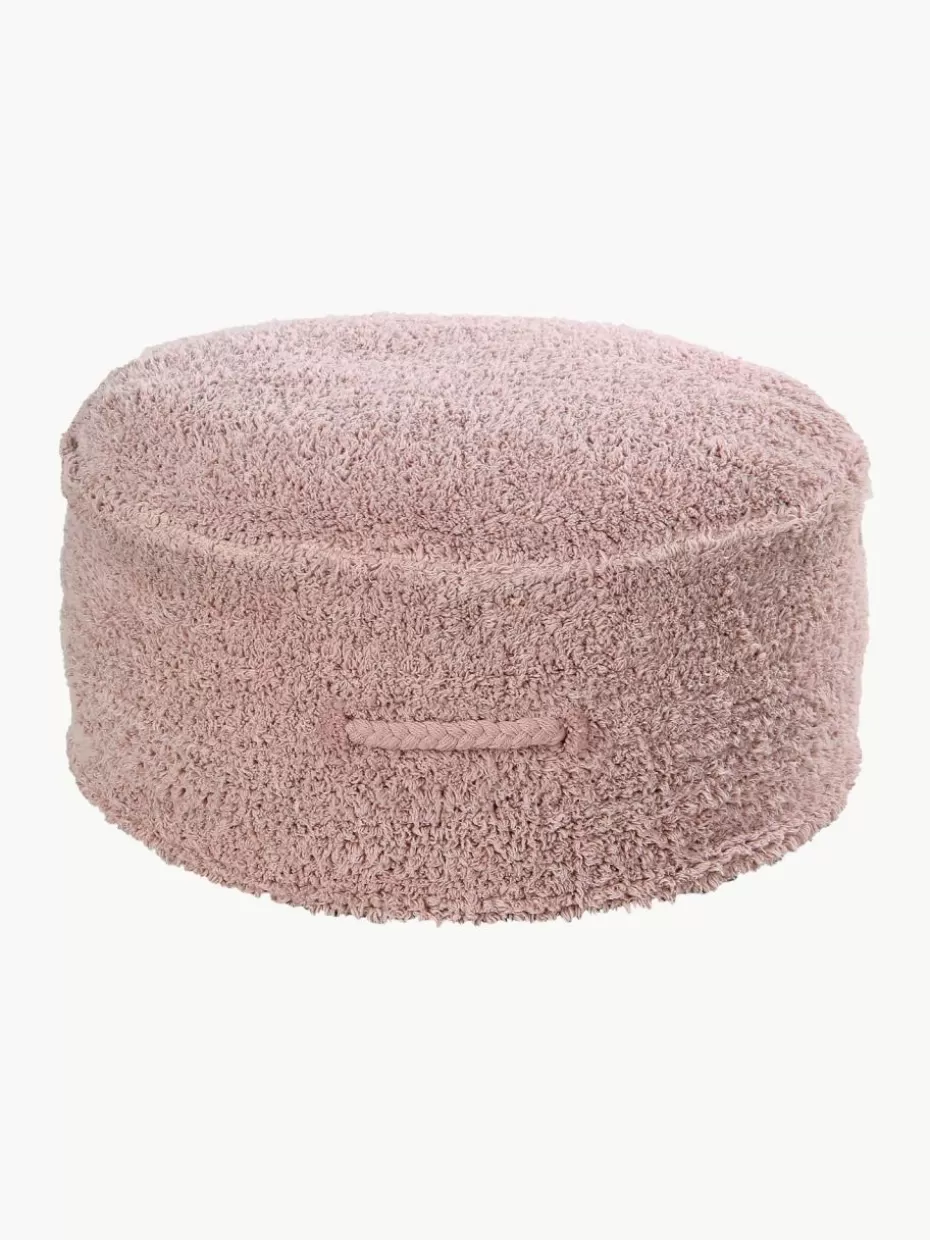 Sitzsäcke-Lorena Canals Handgefertigter Kinder-Pouf Chill Webstoff Hellrosa