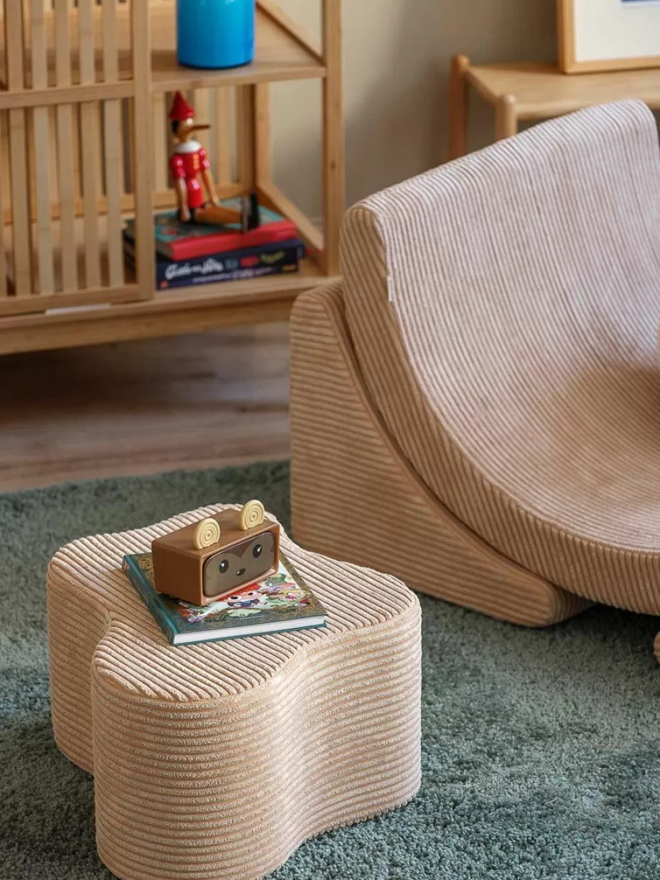 Sitzsäcke-Wigiwama Handgefertigter Kinder-Pouf Cloud aus Cord Cord Hellbeige