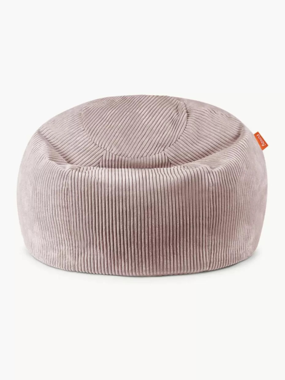 Sitzsäcke-Funzy Handgefertigter Kinder-Sitzsack Flora aus Cord Cord Altrosa