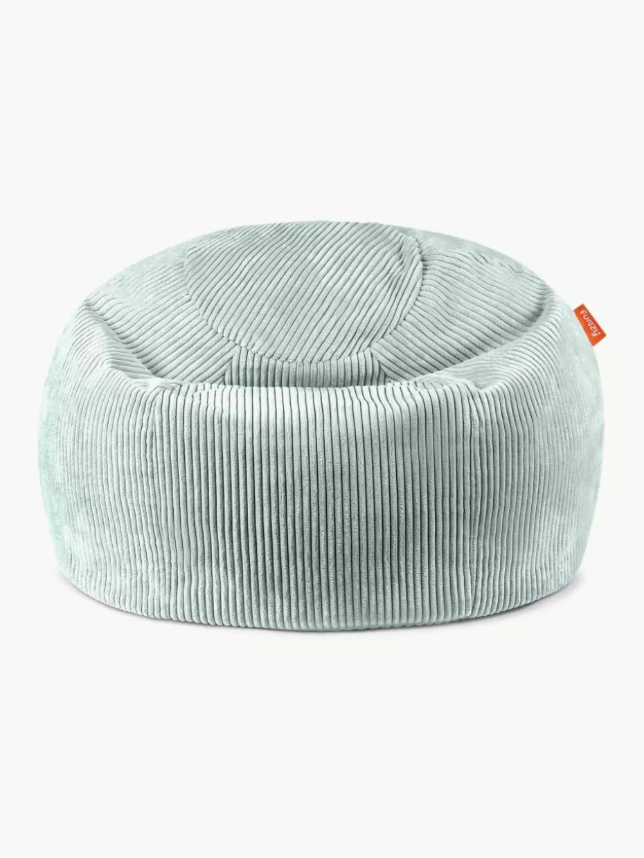 Sitzsäcke-Funzy Handgefertigter Kinder-Sitzsack Flora aus Cord Cord Salbeigrün