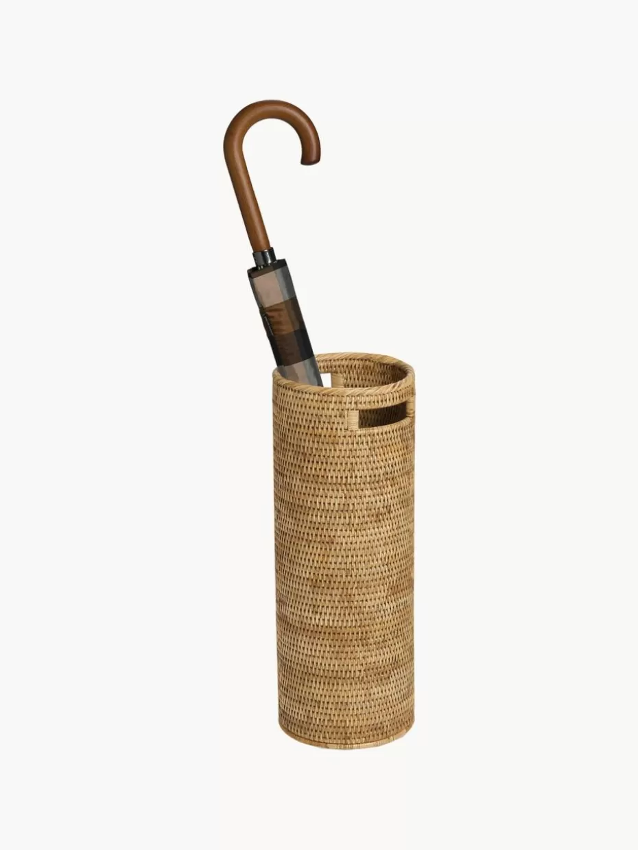 Garderoben-Andrea House Handgefertigter Regenschirmständer Güle aus Rattan