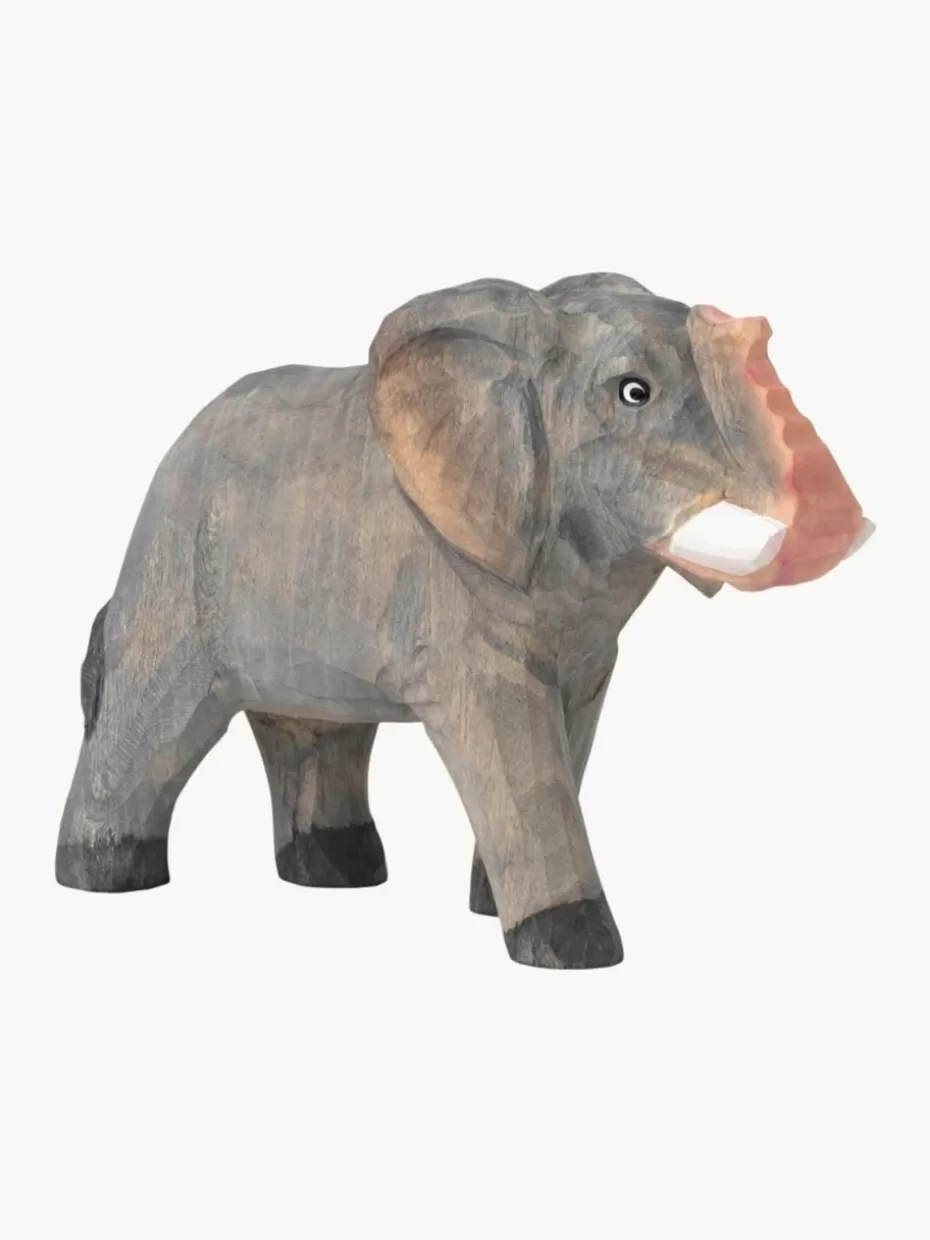 Spielzeug & Kuscheltiere-ferm LIVING Kids Handgefertigter Spielelefant Animal Grau