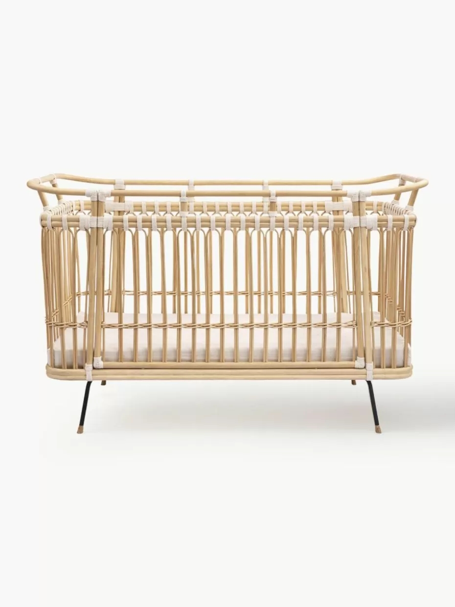 Babybetten-Bermbach Handgefertigtes Babybett Paul aus Rattan
