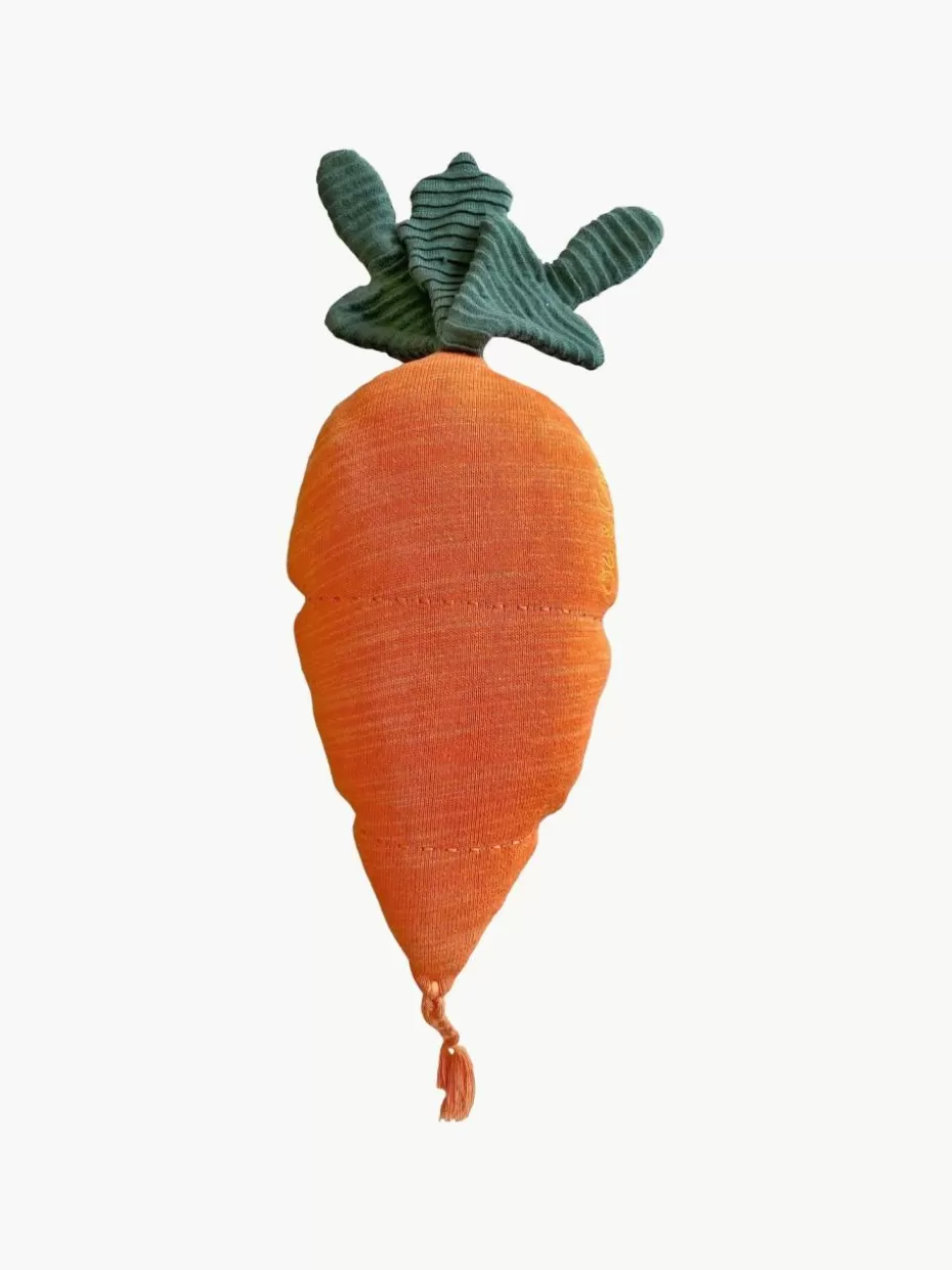 Kissen-Lorena Canals Handgefertigtes Baumwoll-Kuschelkissen Cathy the Carrot