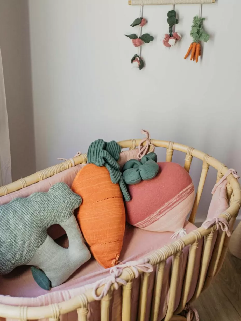 Kissen-Lorena Canals Handgefertigtes Baumwoll-Kuschelkissen Cathy the Carrot