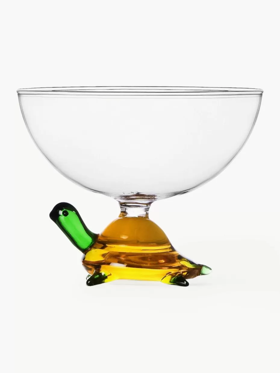 Bargläser-Ichendorf Handgefertigtes Cocktailglas Animal Farm Transparent, Hellgelb, Hellgrün