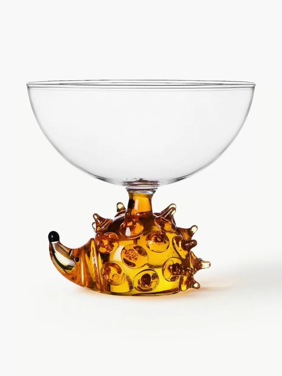 Bargläser-Ichendorf Handgefertigtes Cocktailglas Animal Farm Transparent, Orange