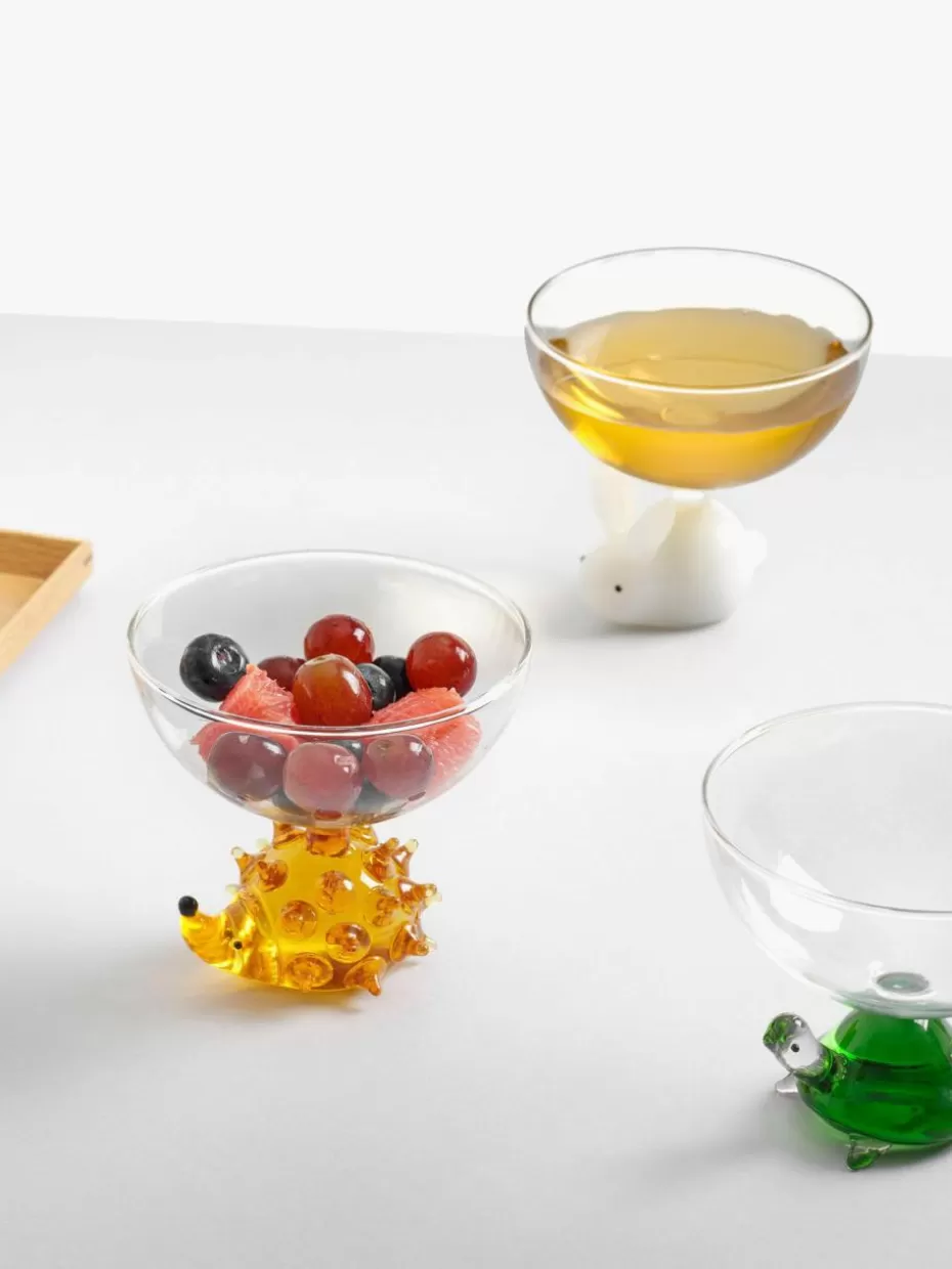 Bargläser-Ichendorf Handgefertigtes Cocktailglas Animal Farm Transparent, Orange