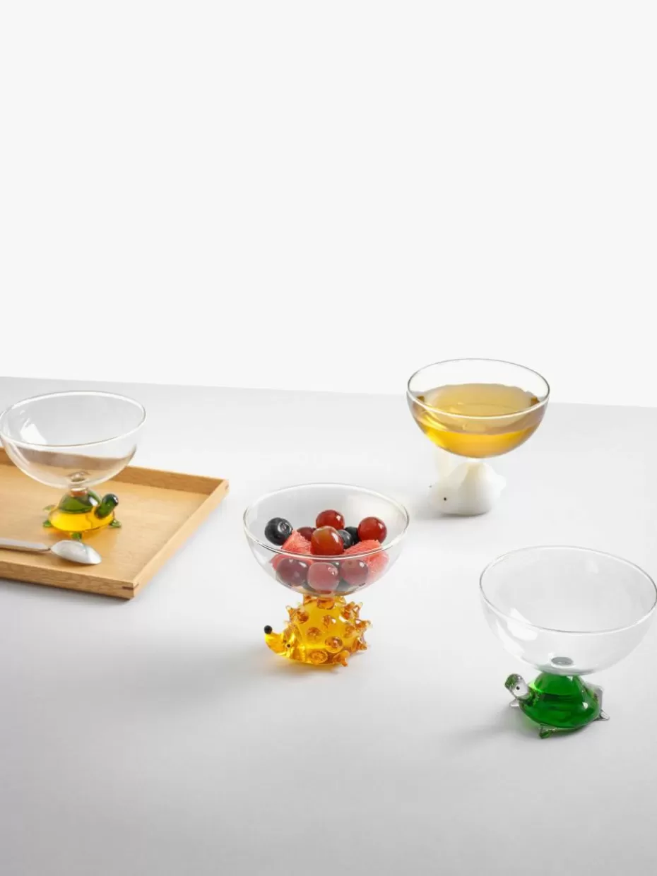 Bargläser-Ichendorf Handgefertigtes Cocktailglas Animal Farm Transparent, Hellgrün