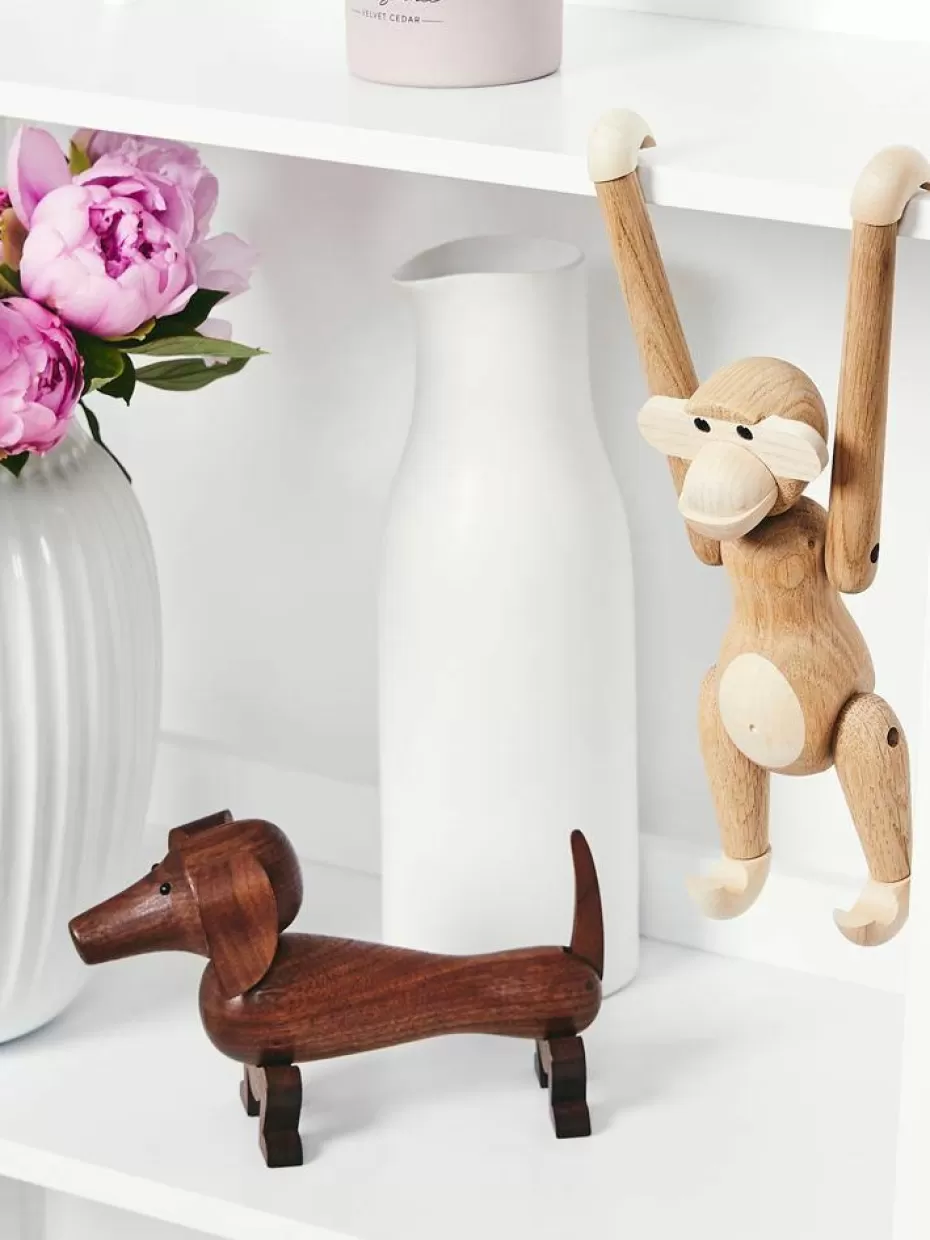 Deko | Deko-Objekte-Kay Bojesen Handgefertigtes Deko-Objekt Monkey aus Eichenholz, H 19 cm Eichenholz, Ahornholz