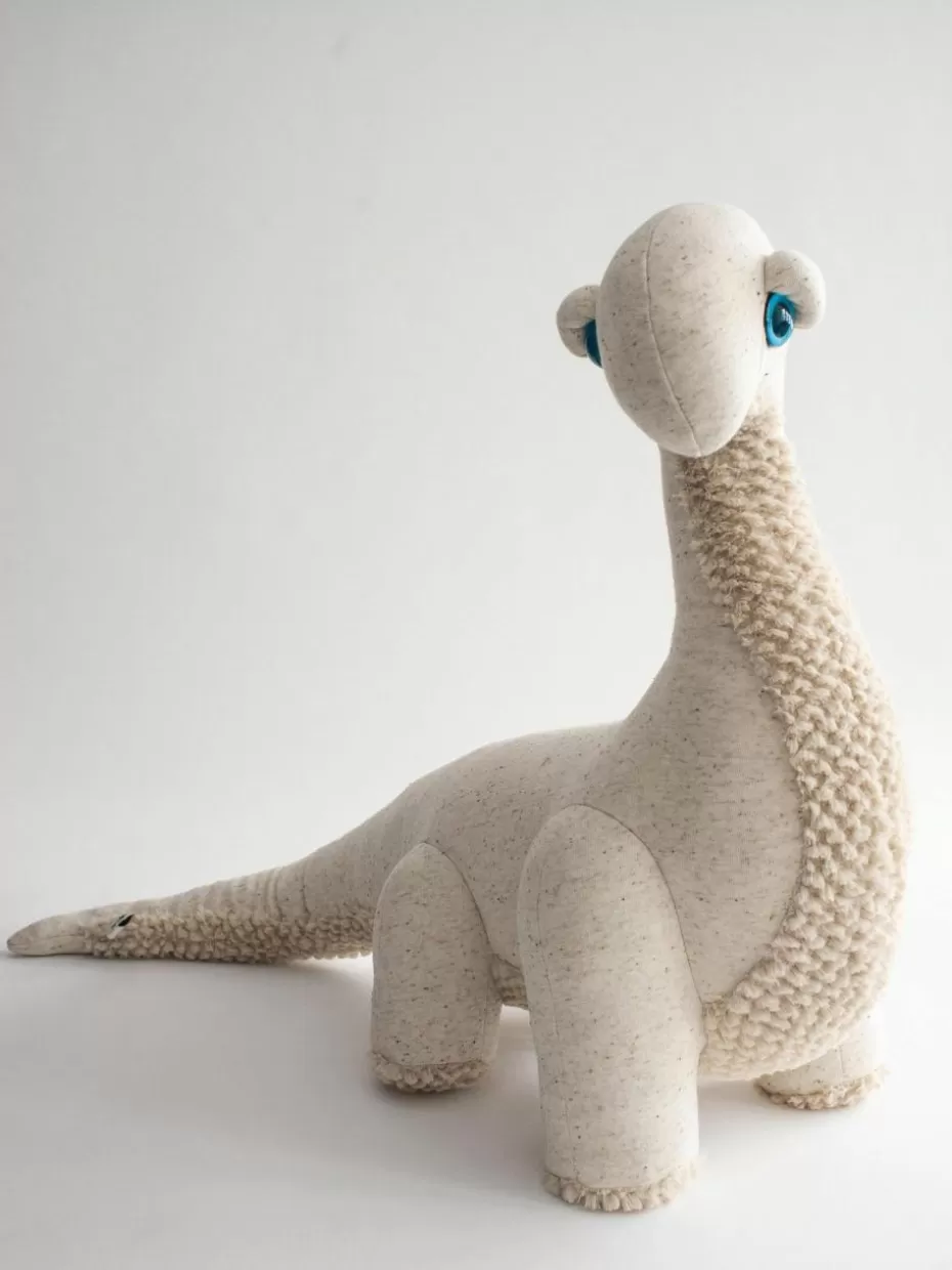 Spielzeug & Kuscheltiere-BigStuffed Handgefertigtes Kuschelkissen Diplo Beigetöne, gesprenkelt