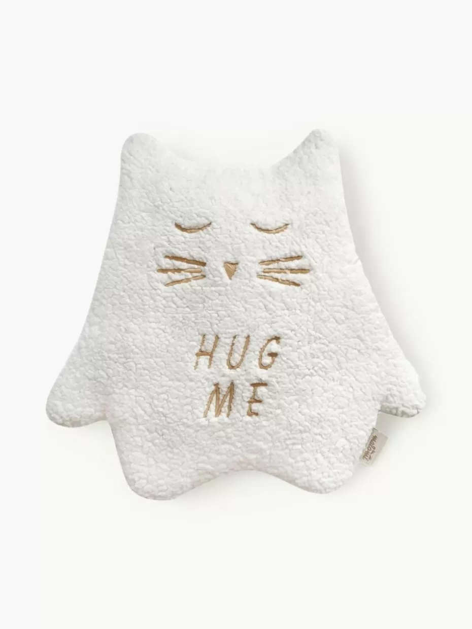 Kissen-Westwing Handgefertigtes Kuschelkissen Kitten Off White