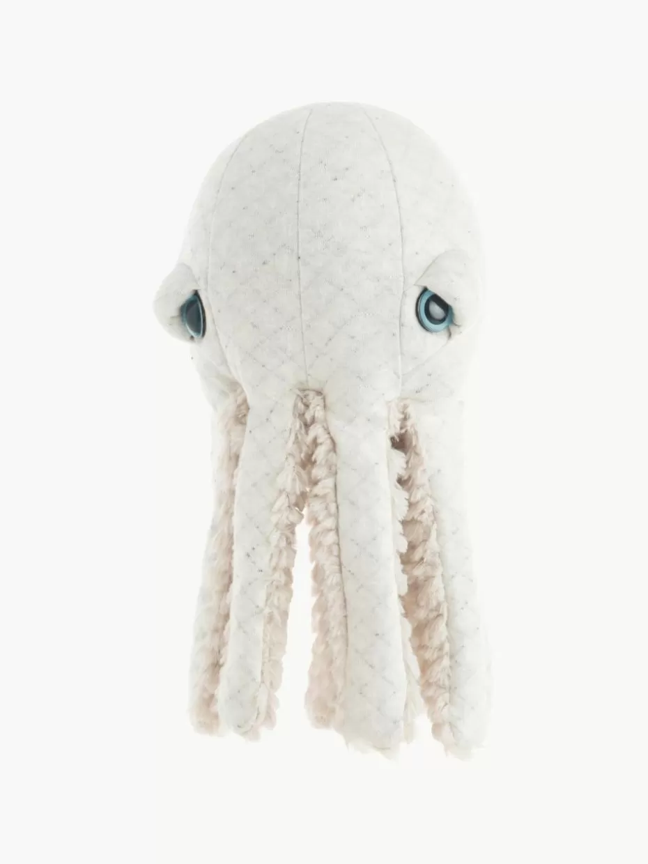 Spielzeug & Kuscheltiere-BigStuffed Handgefertigtes Kuschelkissen Octopus Off White, Hellbeige