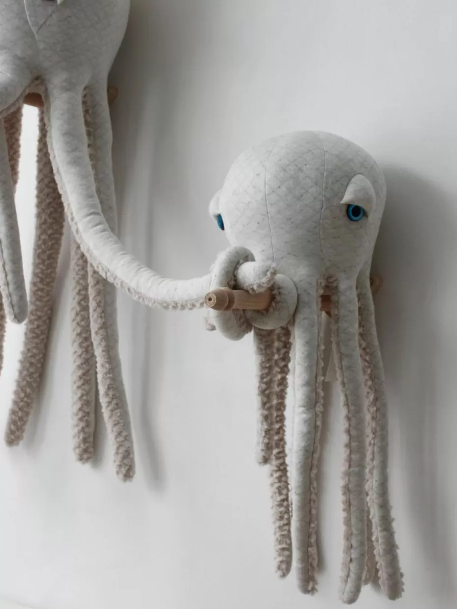Spielzeug & Kuscheltiere-BigStuffed Handgefertigtes Kuschelkissen Octopus, H 55 cm