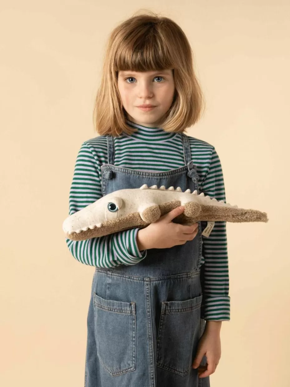 Spielzeug & Kuscheltiere-BigStuffed Handgefertigtes Kuschelkissen Savanah Croco