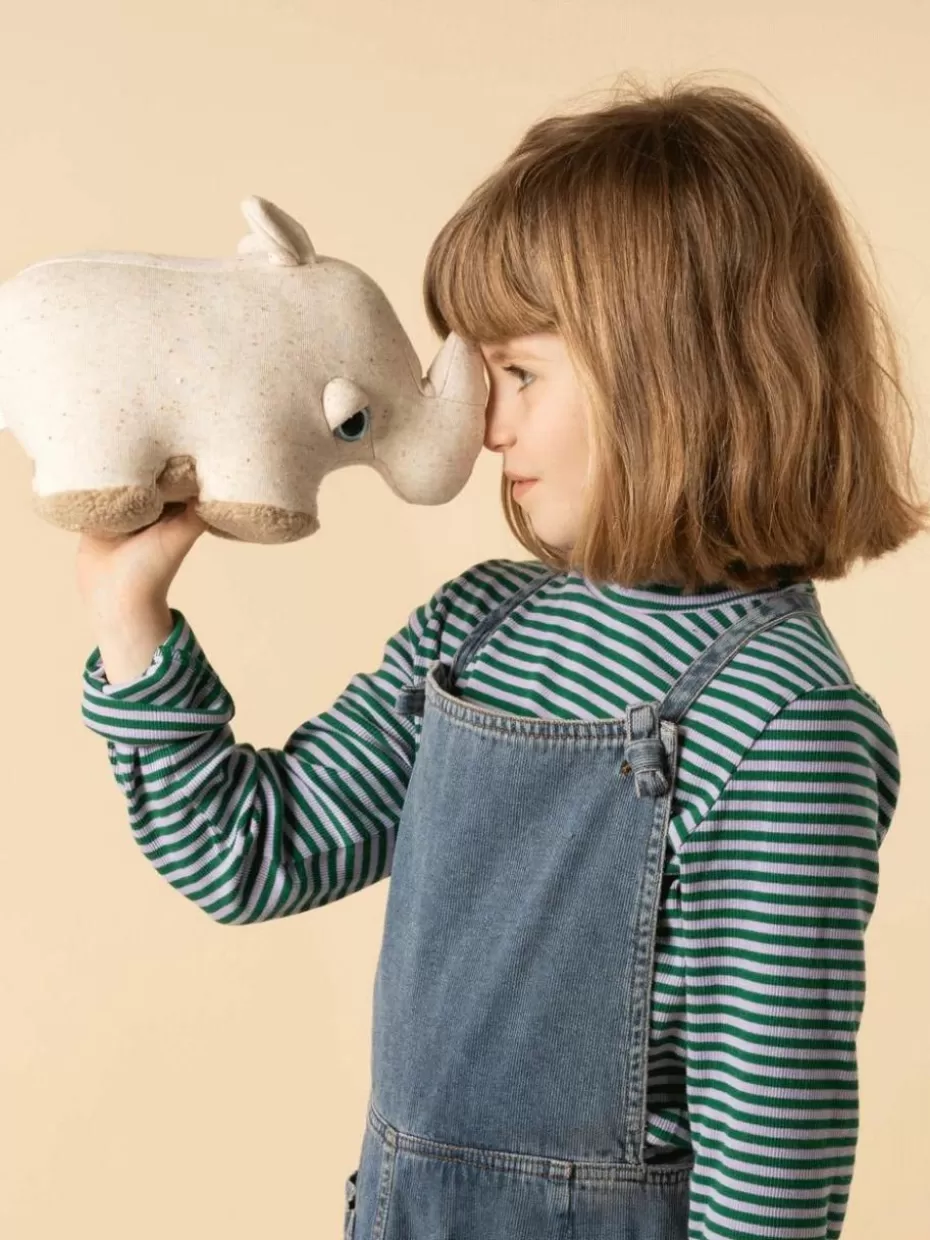 Spielzeug & Kuscheltiere-BigStuffed Handgefertigtes Kuschelkissen Savanah Rhino