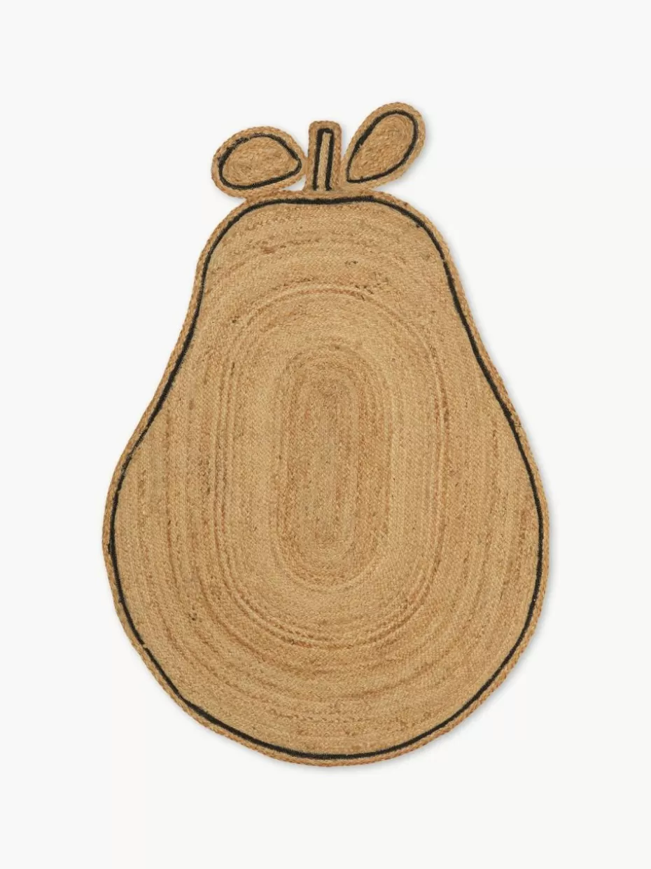 Teppiche-ferm LIVING Kids Handgeflochtener Jute-Teppich Pear