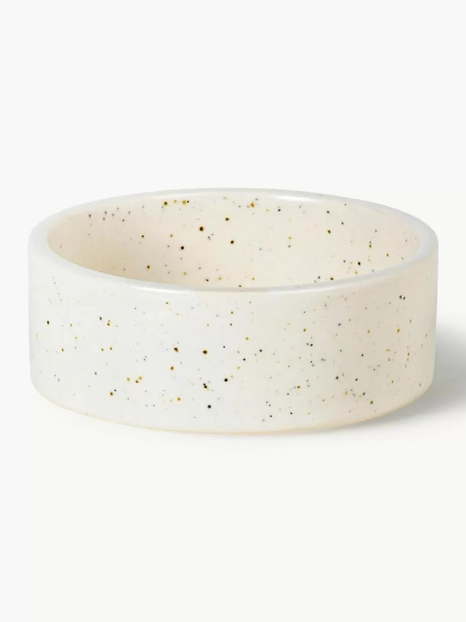 Dipschalen & Snackschalen-Broste Copenhagen Handgemachte Dipschälchen Nordic Vanilla, 4 Stück Off White, gesprenkelt