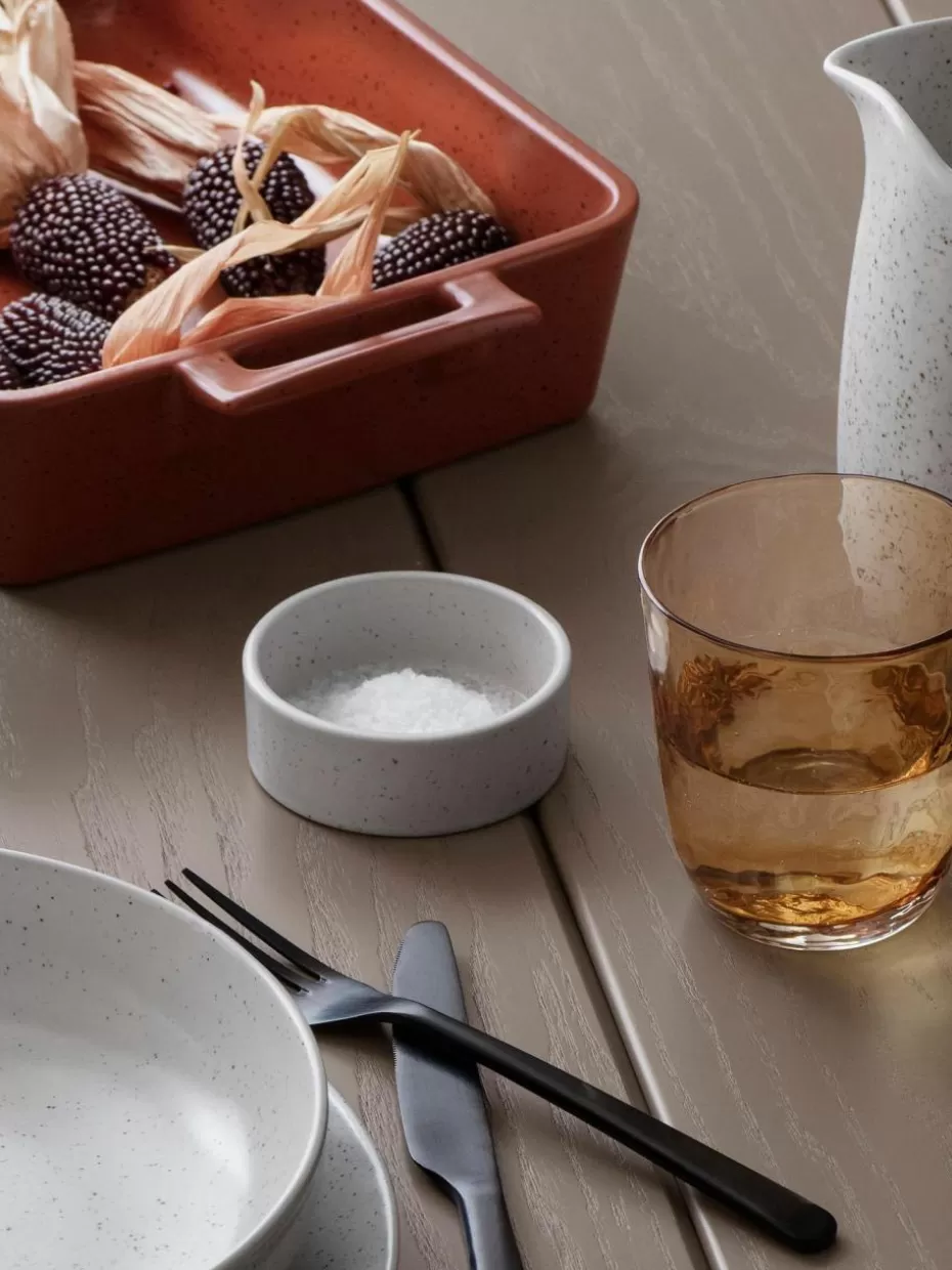 Dipschalen & Snackschalen-Broste Copenhagen Handgemachte Dipschälchen Nordic Vanilla, 4 Stück Off White, gesprenkelt