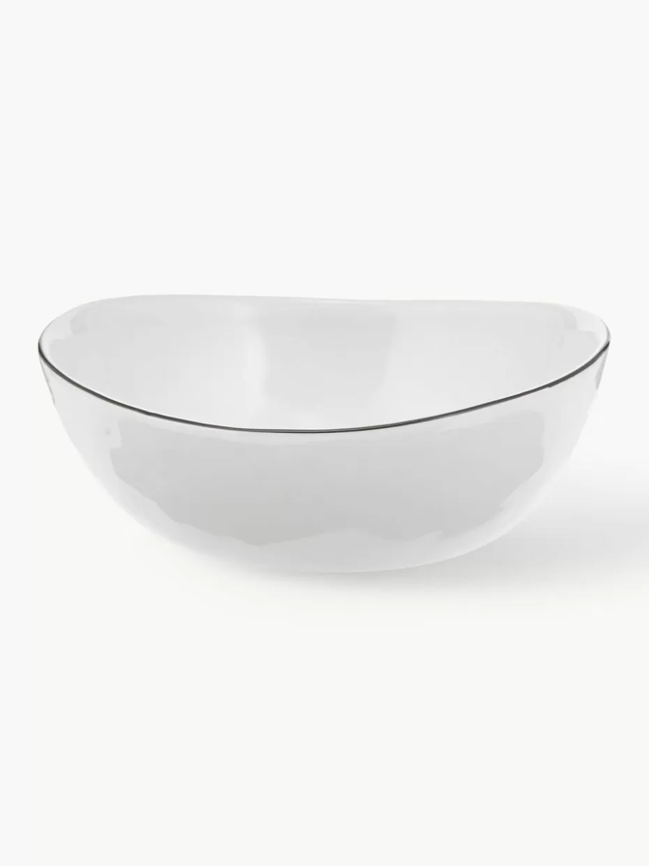Schalen & Bowls | Geschirrserien-Broste Copenhagen Handgemachte Porzellan-Schalen Salt, Ø 17 cm, 4 Stück