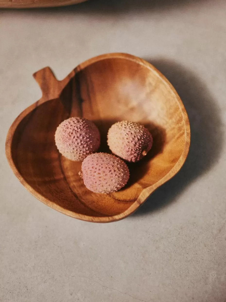 Schalen & Bowls-HKLIVING Handgemachte Schälchen Fruit aus Akazienholz, 2 Stück