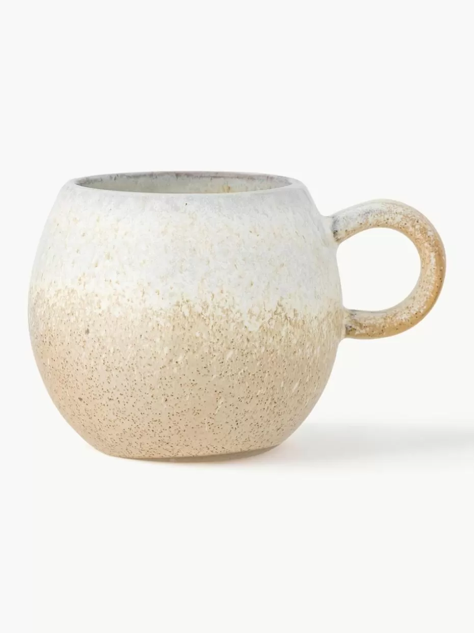 Tassen-Bloomingville Handgemachte Tasse Paula mit Glasur Beigetöne