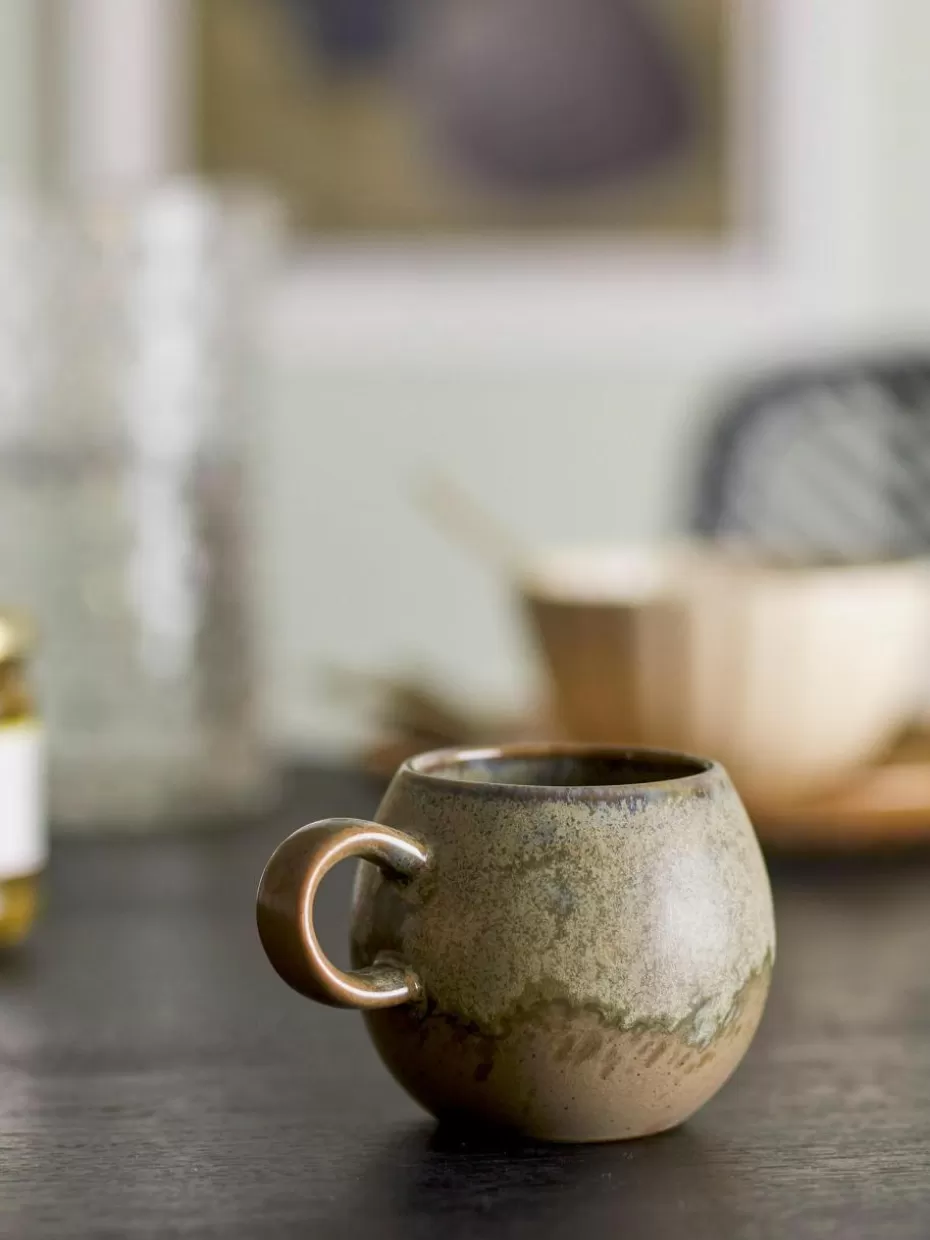 Tassen-Bloomingville Handgemachte Tasse Paula mit Glasur Greigetöne