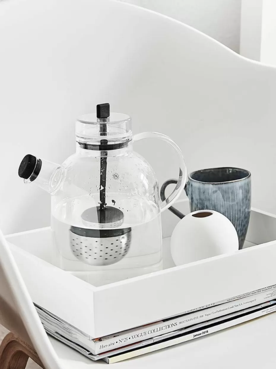 Tassen | Geschirrserien-Broste Copenhagen Handgemachte Tassen Nordic Sea, 400 ml, 6 Stück Graublau, gesprenkelt