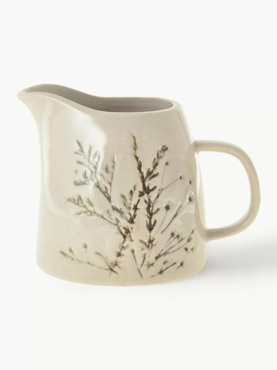 Kannen & Karaffen | Geschirrserien-Bloomingville Handgemachtes Milchkännchen Bea mit Gräser-Motiv