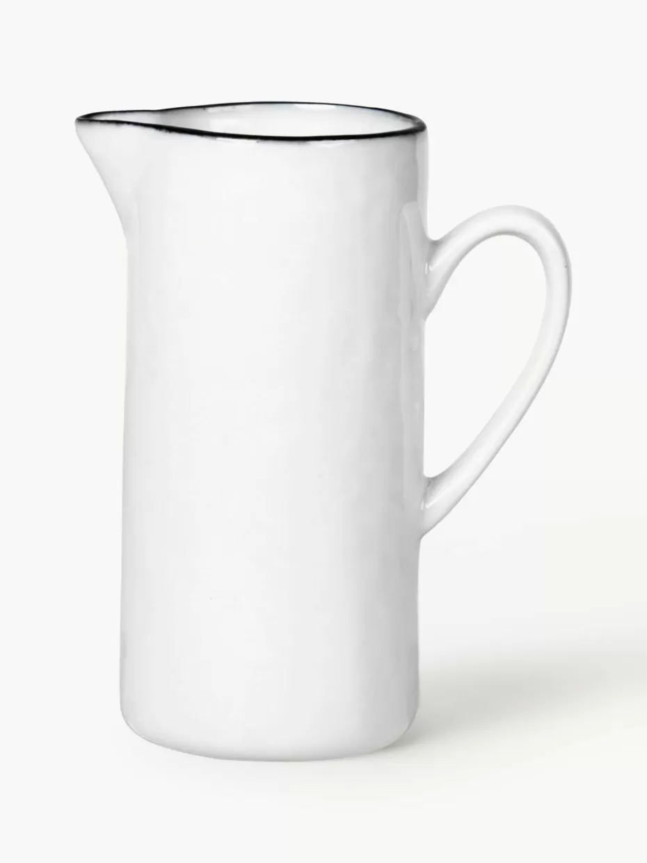 Kannen & Karaffen | Geschirrserien-Broste Copenhagen Handgemachtes Porzellan-Milchkännchen Salt, 400 ml